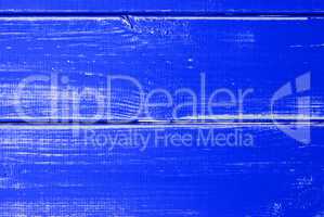 Dark Blue Wooden Slats Background With Copy Space