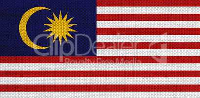 Fahne von Malaisia auf Textur