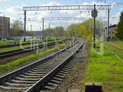 Railroad zone landscape