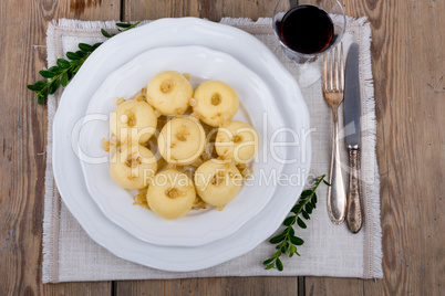 Silesian potato dumplings