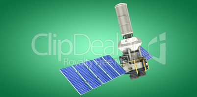 Composite image of digitally generated image ofÃ?Â 3d modern solar power satellite
