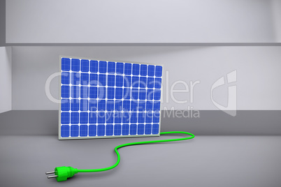 Digital composite of 3d solar panel