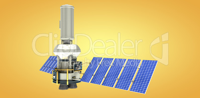 Composite image of vector image ofÃ?Â 3d modern solar satellite