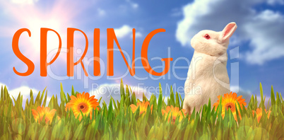 Composite image of easter greeting