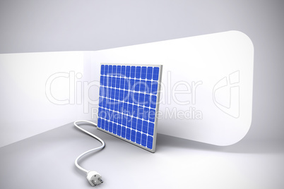 Digital composite of 3d solar panel