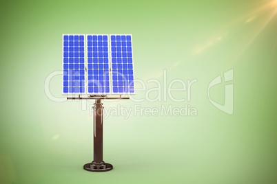 Composite image of 3d blue solar panel