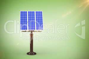 Composite image of 3d blue solar panel