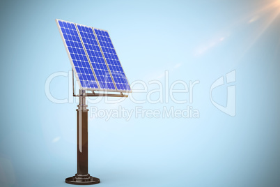 Composite image of image of 3d solar panel