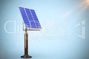 Composite image of image of 3d solar panel