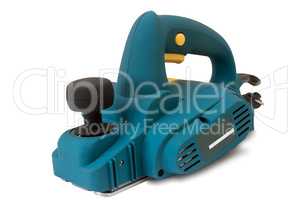 Electric planer on white background.G