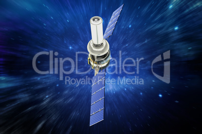 Composite image of high angle view ofÃ?Â 3d modern solar satellite