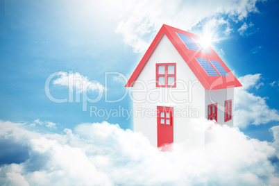 Composite image of 3d house