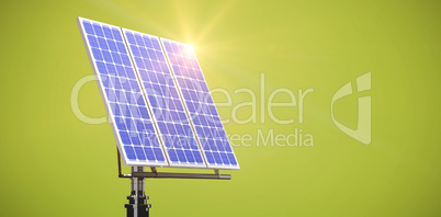 Digital composite of 3d solar panel