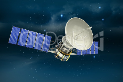 Composite image of vector image ofÃ?Â 3d solar power satellite
