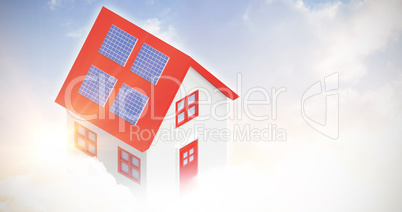 Digital composite of 3d house
