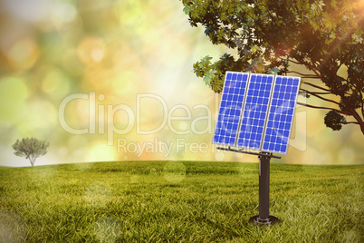 Composite image of 3d solar panel
