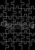 Black and white puzzle background Illustration