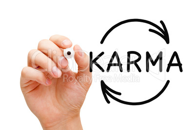 Karma Cycle Arrows Concept