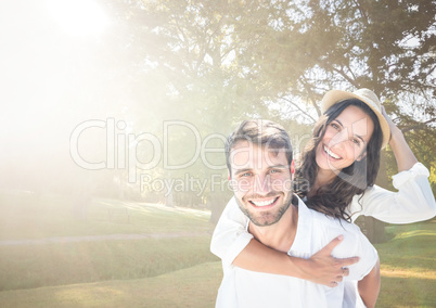 Couple in the park