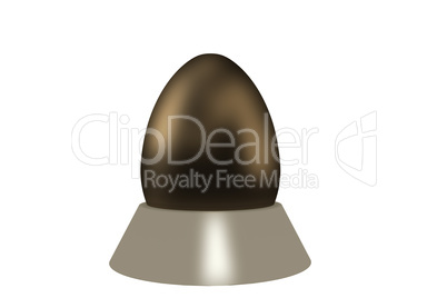 Chocolate egg, 3d illustration