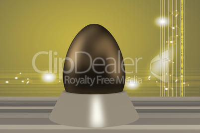 Chocolate egg, 3d illustration