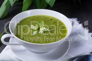 Wild garlic soup