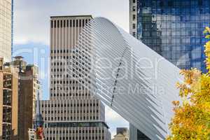 Detail of the Oculus transportation hub