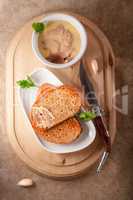 Home made chicken liver pate
