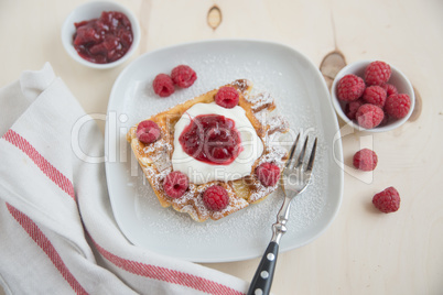 Waffeln mit Beeren