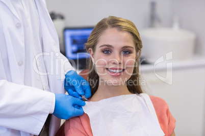 Portrait of smiling female patient