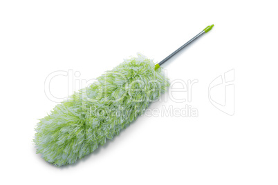Close up of green duster