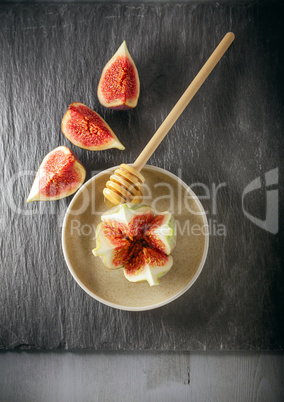 Fresh fig on the plate