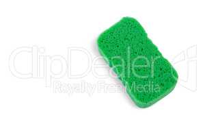 High angle view of green sponge
