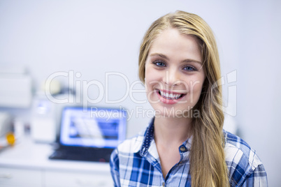 Portrait of smiling female patient