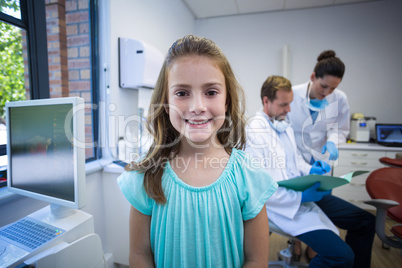 Portrait of smiling young patient