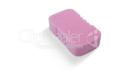 High angle view of pink sponge