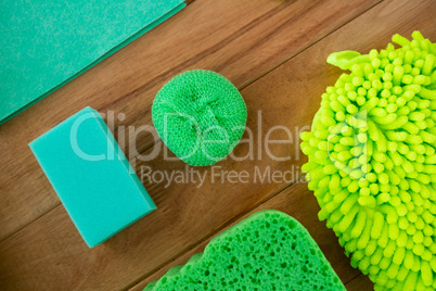 Close-up of soap by sponge