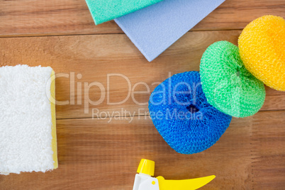 Close up of sponge on table