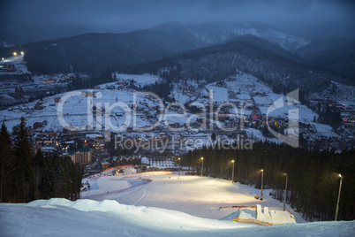 Ski resort Bukovel, Ukraine.