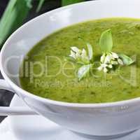 Wild garlic soup