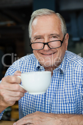 Portrait of smiling senior man