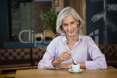 Portrait of smiling senior woman