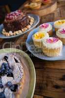 Close up of sweet food served in plate