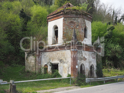 Ruins of gothic chapel in Chivasso, Italy