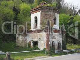 Ruins of gothic chapel in Chivasso, Italy
