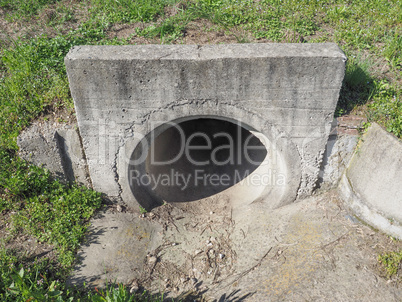 piped ditch entrance