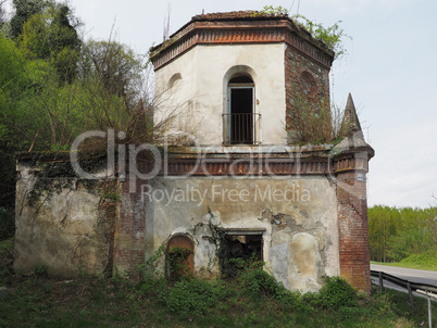 Ruins of gothic chapel in Chivasso, Italy