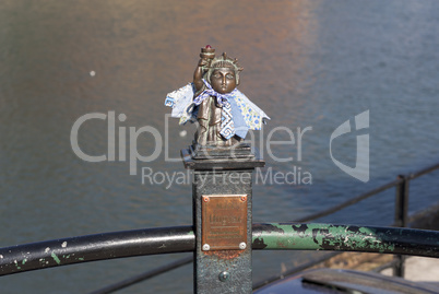 Mini sculpture of statue of liberty photo in Uzhgorod Ukraine