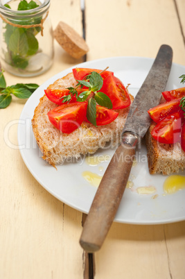 Italian tomato bruschetta