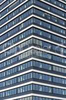 Abstrakte Fassade eines modernen Bürogebäudes in Hamburg, Deut